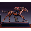 The Racetrack Award. 11-1/2"h x 16"w x 5"d. Copper Finish Resin.